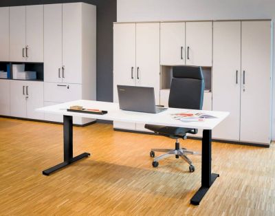Hiplift Sitting/Standing table büroforum 180 cm- Black - Unassembled